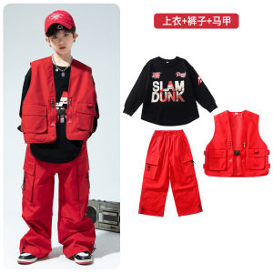 Bộ quần cargo hip hop thời trang cho bé trai khiêu vũ đường phố hiphop Đầm biểu diễn cho bé gái đầm nhảy jazz 3.10