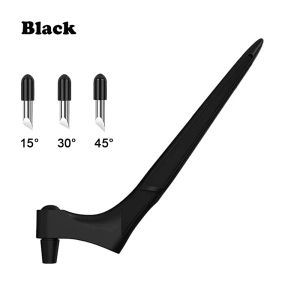 Stainless Steel Craft Knife 360-degree Rotating Blade with 15°/30°/45° Replacement Blades Craft Cutting Tools