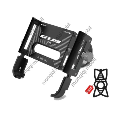(Promo !!! ) GUB P30 Original Holder Hp Motor Dudukan Ponsel Aluminium Aloy Holder Handphone Motor /HOLDER HP GUB P30 HOLDER HANDPHONE DUDUKAN HP /Holder Hp Motor Besi Di Stang Spion/Holder Hp Motor Stang /Holder Motor Spion Stang Universal