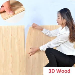 1pc 70cmx70cm 3D Wood Waterproof Wallpaper Wall affixed to the TV background Living Room Wall Decorated Bedroom Wall Sticker