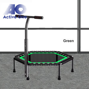 ActiveOne Trampoline Fitness Jumping Cardio Trainer Home Max Capacity Up to 300KG Exercise Gym Fitness Trampoline Kid And Adult With Armrest Exercise