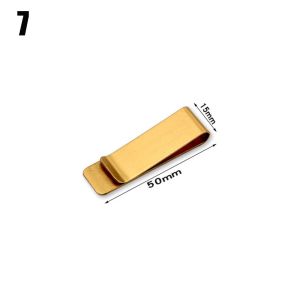 NOBLELYN Stationery Portable Convenient Stainless Steel Clips Handmade Leather Notebook Holder Brass Pen Folder