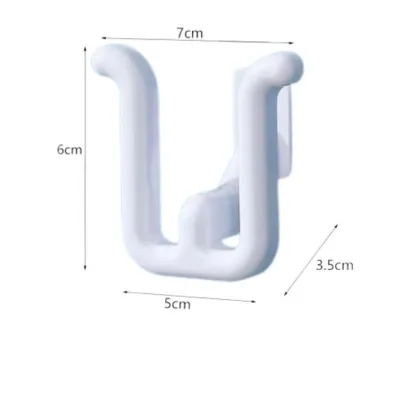 Wall Mounted Slippers Shoe Storage Hook Rack Neat No Punching Bathroom Bedroom Toilet Drainage 1 Pc