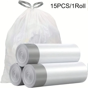 ⚡SG Next Day Delivery⚡Drawstring Garbage Bag Trash Bag Rubbish Bag Plastic Dustbin Liner Kitchen Bin Cleaning Plastic