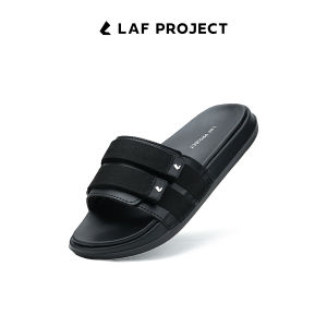 LAF Project - Sandal Selop Hitam Polos Pria Karet Sendal Slide Distro Empuk Anti Licin Slip - Kalla