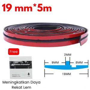 Karet List Strip Segel Celah Kaca Mobil Anti Bocor Noise Reduction