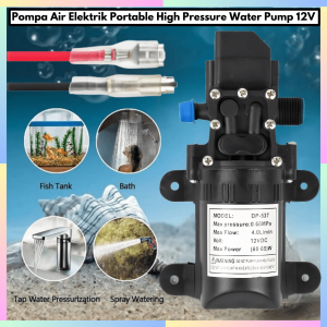 FAST DELIVERY Rain & Dew Pompa Air Sumur Akuarium Mini Elektrik Otomatis Portable Tekanan Tinggi 12V