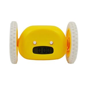 YOYO CHARMING Silent Moving Whee Alarm Clock Magical Unique Running Wheel Clock Creative Lazy Alarm Clock Students