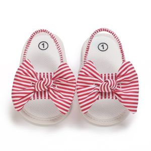 Baby Girls Bow Knot Sandals Summer Soft Sole Flat Princess Shoes Christmas present 0-18m#HS06