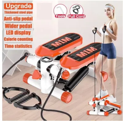 【TOP SALE】Pedal Exerciser Mini Stepper Exercise Stepper，Step Up Pedal Exerciser Exercise machine for walking up stairs，Household Weight Loss Artifact Mini Multi-function Hydraulic Pressure Foot Fitness Mini stepper leg exercise machine Foot Stepper