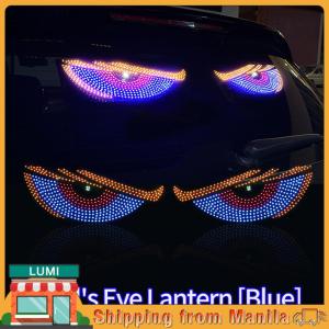 【24hours delivery】 2pcs USB LED Devil Eye Dynamic Big Devil Eyes Light for Cars Programmable Window Display for Car Truck