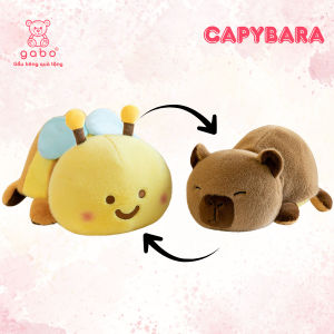 gấᴜ Bông capybara lộn ong vàng 2in1 gấᴜ Trúc lộn Chồn capybara biến hình hàng quảng châu K3T1
