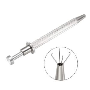 4 Claw Jewelry Pick Up Tool Stainless Steel Piercing Ball Grabber For Earrings And Small Parts