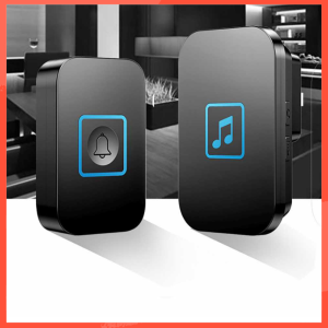 COD Bel Pintu Wireless Doorbell LED 60 Tunes Receiver & Transmitter - A86 / Bell Rumah wireless jarak jauh tanpa pakai listrik kabel jarak jauh / bell pintu rumah colokan listrik bunyi assalamualaikum waterproof anti air 60 nada