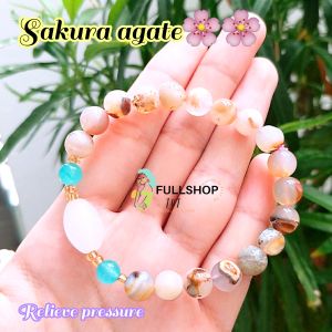 SAKURA AGATE BEAUTY EFFECT RELIEVE STRESS REDUCE INSOMNIA 樱花玛瑙美容养颜 舒缓压力 减少失眠