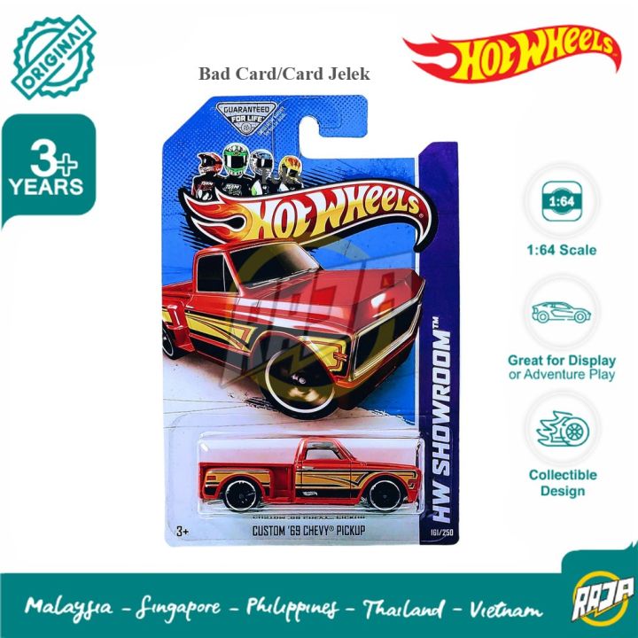 Hot Wheels '69 Chevy Pickup Zamac Custom - 1:64 Scale Die-Cast Car, Showroom Edition 161/250 - View #13