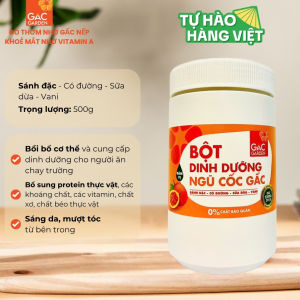 Bột dinh dưỡng ngũ cốc Gấc Garden đường phèn đậm vị hộp 500g