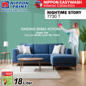 18L Nippon Paint EasyWash Washable Paint Matte Finish Topcoat (Interior Collection Page 3 & 4)