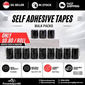 (SG BULK) Cohesive Sports Tape Self-Adhesive Bandage Finger Wrap Athletic Support Physiotherapy Football Basketball