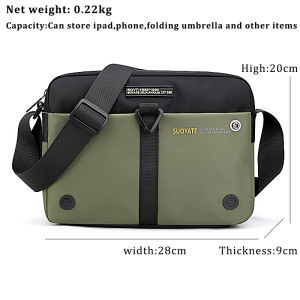 (Ship in12hrs)Crossbody Bag Men Korean shoulder bagpacks Waterproof Lightweight Fashion Multi Functional Sling Casual Travel Messenger Chest Bag