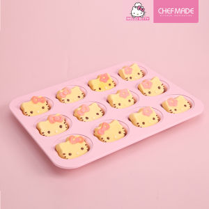 CHEFMADE Hello Kitty Co-branded 12Cup Non-Stick Cake Pan Baking Mold Cake Baking Pan Cute Cartoon Mold KT7042
