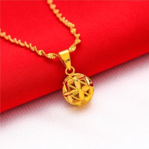 FORGE GOLD 916 Korean Gold Bangkok Womens Necklace Peach Heart Murah Budget Bajet