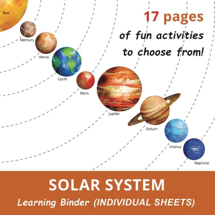 Solar System Planets Bundle #2 Individual Worksheets - Educational ...