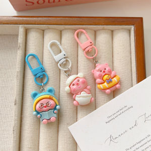 3ชิ้นการ์ตูนน่ารัก Loopy พวงกุญแจอะนิเมะบีเวอร์จี้กระเป๋าของประดับแขวนเสน่ห์สำหรับกระเป๋าโทรศัพท์มือถือของเล่นเด็ก