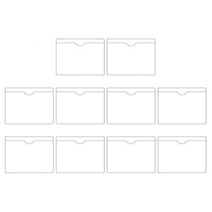 Trong suốt được hỗ trợ vuông giấy phép đậu xe Túi đựng ví phù hiệu hộ chiếu cho giá kính chắn gió xe hơi