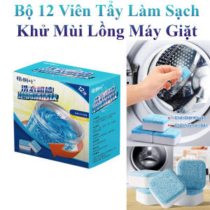Bộ 12 Viên Tẩy Làm Sạch Và Khử Mùi Lồng Máy Giặt