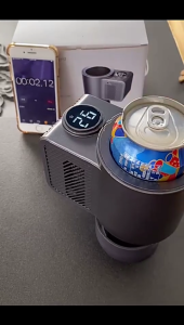 ที่ใส่ถ้วยทำความเย็นทำความร้อนในรถยนต์สำหรับขวดเครื่องดื่มกาแฟน้ำขนาด36W ที่แช่ที่อุ่นกาแฟรถดิจิตอลสำหรับเดินทาง