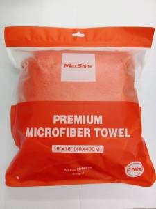 MAXSHINE Premium 600 GSM ผ้าไมโครไฟเบอร์ ผ้าเช็ดรถ เช็ดแว็กซ์ ผ้าชนิดไร้ขอบคุณภาพสูง