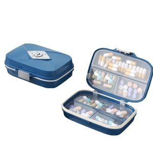 GAVINMK Pill Tablet Container 7 Grids Pill Box Mini Jewelry Storage Grids Sealing Pill Organizer Tablet Dispenser Waterproof Travel Pill Case Outdoor