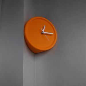 xpkQ Living Room Silent Wall Clocks Simple Non-Ticking Punch-Free Corner Wall Clock Bedroom Technology Luxury Art Home Decoration 3M8Q4