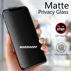 MY KONG!! Hydrogel Anti SPY PRIVACY Front iPhone 15 14 13 12 11 15 + 15Pro 14Pro 13Pro 12 Pro 11Pro 15Promax 13Pro max 12 Mini Promax 11Promax Hidrogel MATTE Hitam Black Depan Full Coveragel Ful Cover Screen Protector Gores Jelly Jely Set Protection New