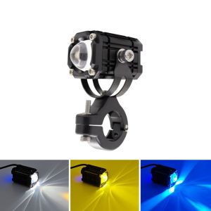 X SHOW 2Pcs ซุปเปอร์ไบรท์ ไฟหน้ารถจักรยานยนต์ ไฟแดงกระพริบ ทั่วไป ไฟ LED สำหรับมอเตอร์ไซค์ ใหม่ ป้องกันน้ำ ไฟสปอตไลท์