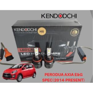 🔥READY STOCK🔥KENDODCHI 2Pcs H8 LED Car Headlight FOR PERODUA AXIA E&G SPEC(2014-PRESENT) product by Malaysia