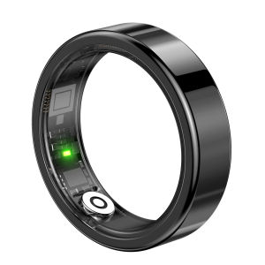 SR09 Smart Health Ring with Charging Case – Bluetooth HR & Blood Oxygen Monitor Advanced Sleep Tracker Gesture Control 10+ Sport Modes – Waterproof Fitness Ring for Men & Women Works with Android/iOS