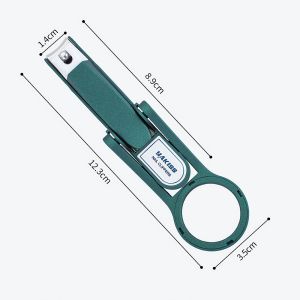 Gunting kuku untuk kuku kaki lansia bahan impor khusus dengan kaca pembesar gunting kuku anti percikan