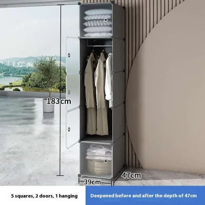 Storage Cabinet Simple Wardrobe Single Person Dormitory Storage Cabinet Hanging Wardrobe