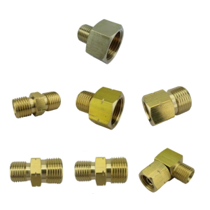 Multipurpose Copper Gas Fittings 3/8Inch Inner Thread to 1/4Inch Outer Thread Left Hand for Propane Appliances