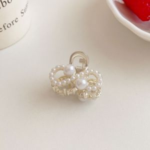 【PINK EMPRESS】Kẹp Tóc Kim Loại Nhỏ Đính Ngọc Trai Tinh Tế Kẹp Tóc Mái Kẹp Tóc Hàn Quốc Thanh Lịch Khí Chất Cao Cấp