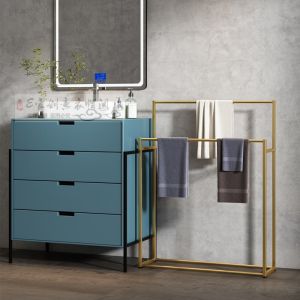 Metal Towel Rack stand Bathroom Balcony Clothes Drying Rack simple Towel Hanger Rack Clothes Rack Hanging Rak Penyidai Rak Tuala Rak Baju Rak Ampaian Ready Stock