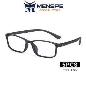 MENSPE Men Women Glasses Frame No Lens Glasses TR Mirror Eyewear Can Be Paired With Myopia Glasses Full Frame Design Outdoor Travel Men Trendy Glasses