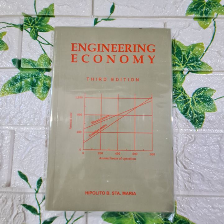 Engineering Economy third edition By Hipolito B.Sta Maria Lazada PH
