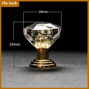 [The Gesh] 10Pcs Acrylic Knobs Cupboard Drawer Pull Handle Door Knob Cabine