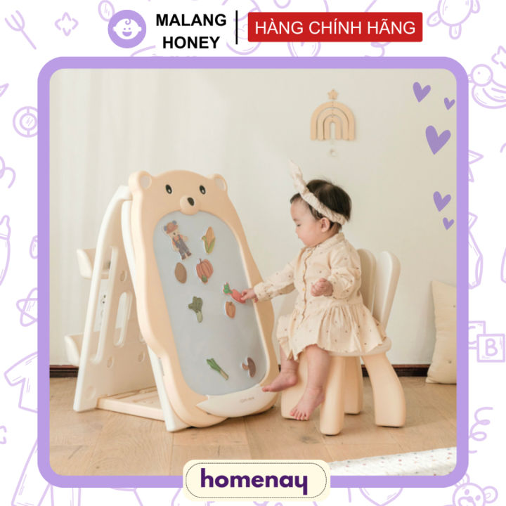 Bảng vẽ kèm ghế ngồi cho bé - Malang Honey - 2 trong 1 vừa làm bảng vừa ...
