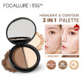 FOCALLURE Highlighter & Contour Powder Palette 3 Warnas. 