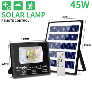 [24Hours Ship] BUY 1 TAKE 1 45W Solar Led Lights Outdoor Flood Waterproof With Remote 5 Years Warranty Street Light COD Lamp Powerful Garden Led Reflector