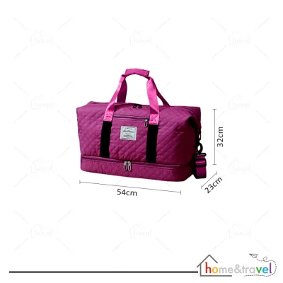 𝗛𝗢𝗩𝗘𝗟𝗦𝗛𝗢𝗣 Tas Yoga Mat Olahraga Besar 2in1 Travel Fashion Bag Duffel Gym Waterproof Serbaguna